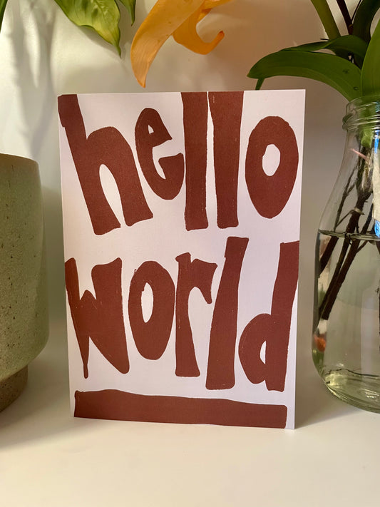 Hello World (Brown)