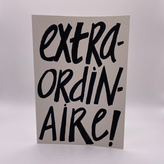 Extraordinaire!